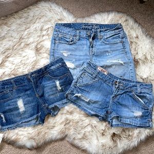 Denim shorts